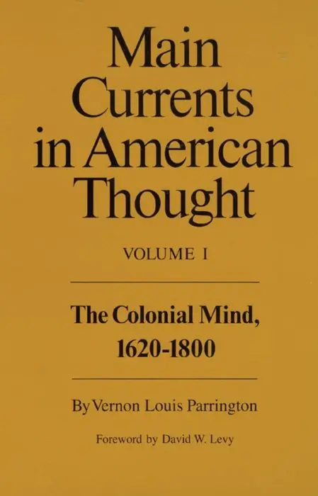 Cover of Main Currents in American Thought by Vernon Louis Parrington