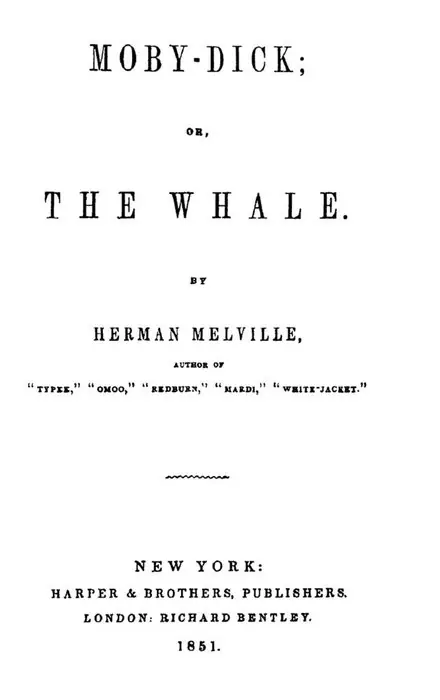 Cover of Moby-Dick; or, The Whale by Herman Melville