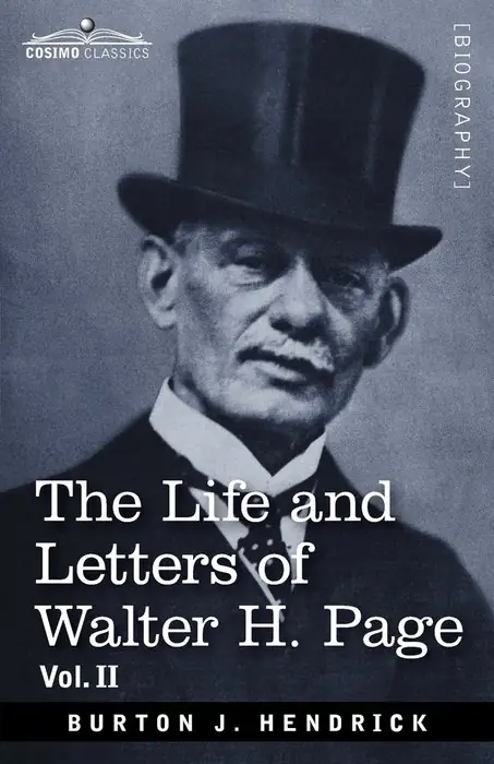 Cover of The Life and Letters of Walter H. Page by Burton J. Hendrick